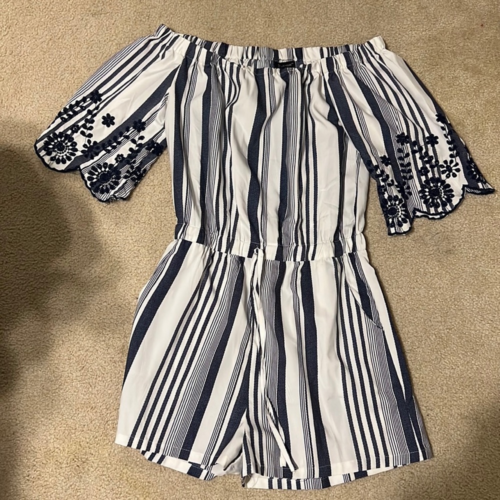 off the shoulder romper